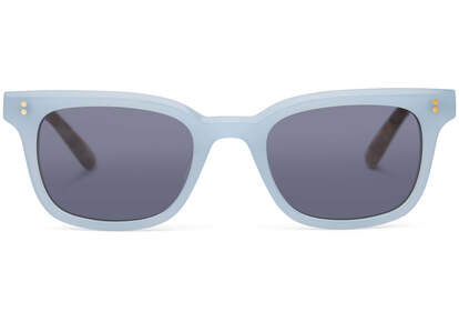 Ashtyn Milky Blue Handcrafted Sunglasses