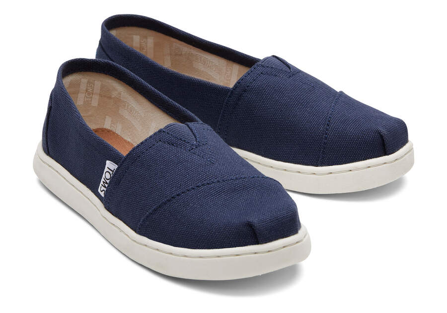 Navy Canvas TOMS Youth Classics 2.0 | TOMS