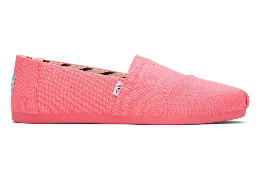 Women's Neon Pink Recycled Cotton Canvas | TOMS