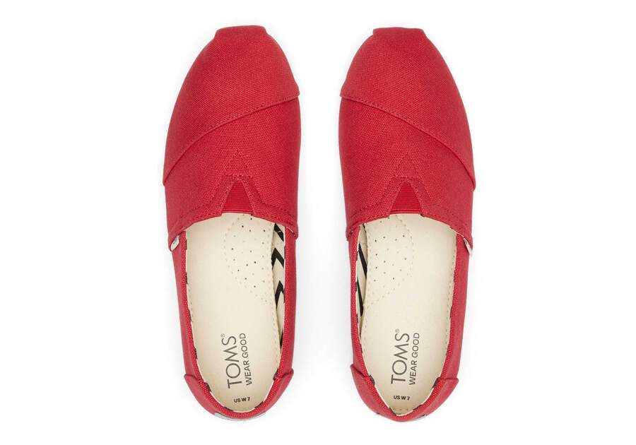 Women's Alpargata Red Recycled Cotton Espadrille | TOMS