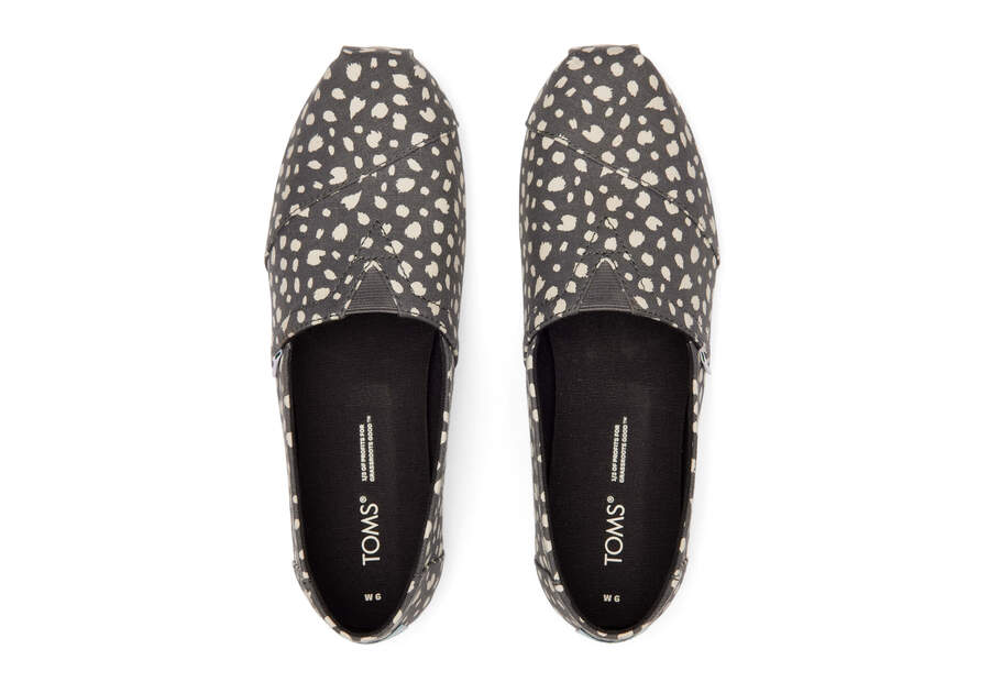 Women's Grey Print Cheetah Slip On Shoe TOMS
