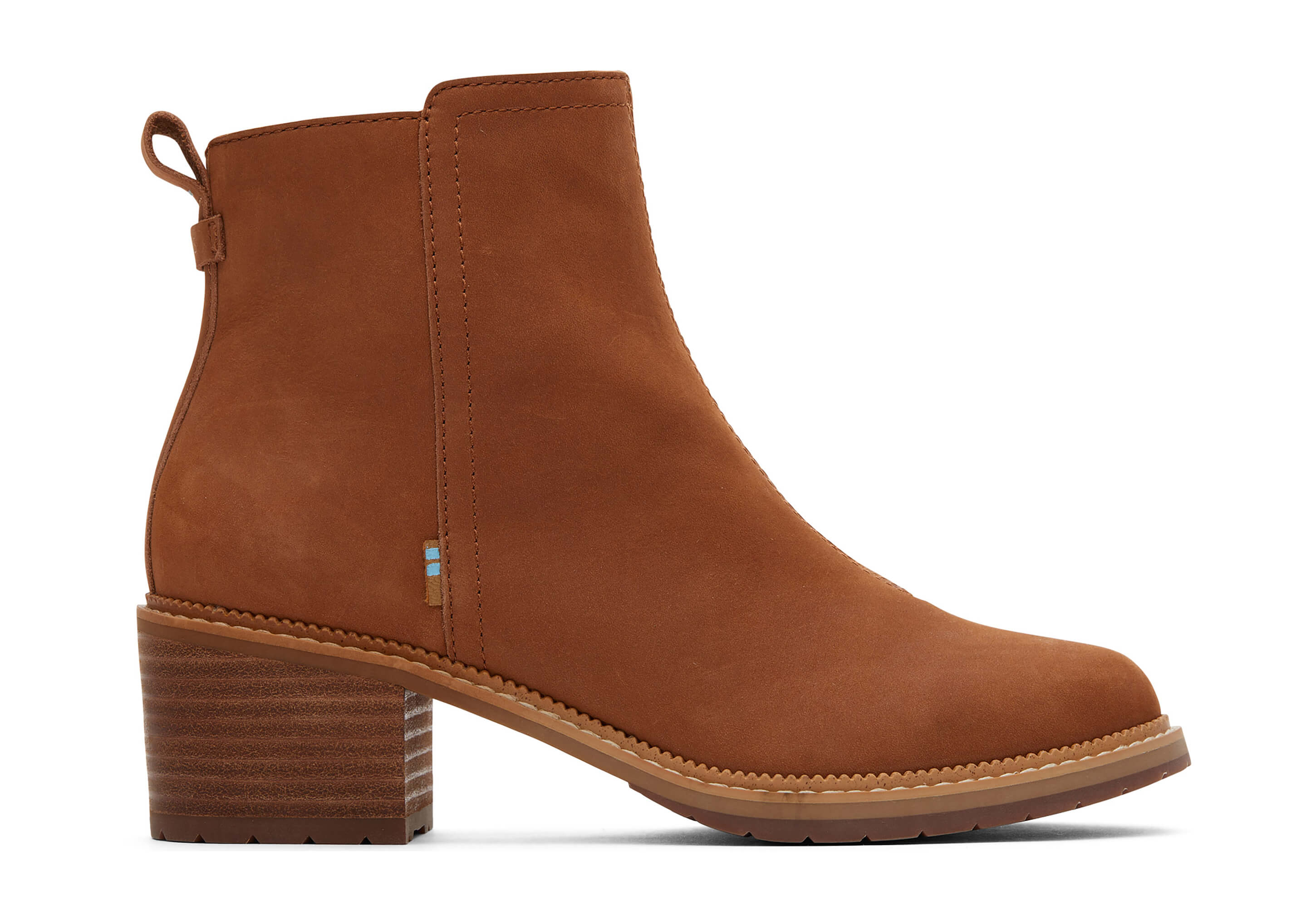 Tan Smooth Waxy Leather Women's Marina Booties | TOMS